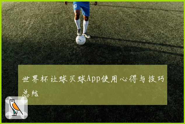世界杯让球买球App使用心得与技巧总结